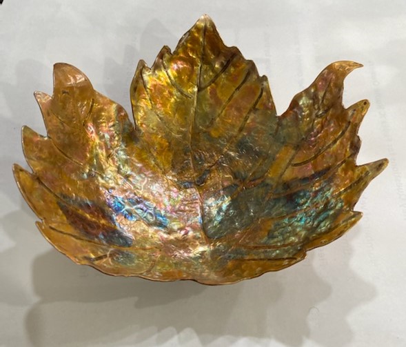 Copper Leaf Dish - Metalsmithing - Fancy Findings