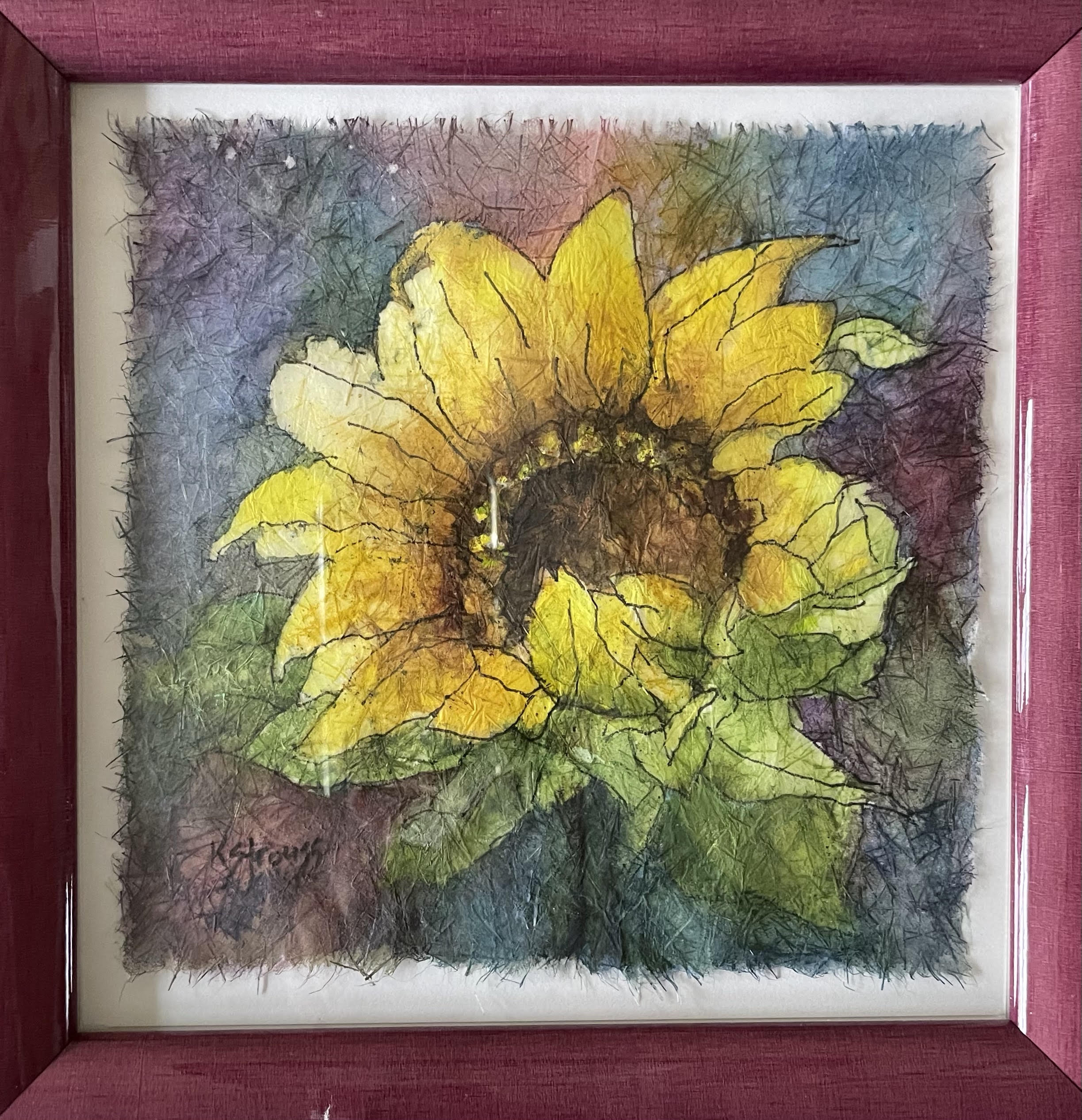 Sunflower_Watercolor Batik - Mack Strouss